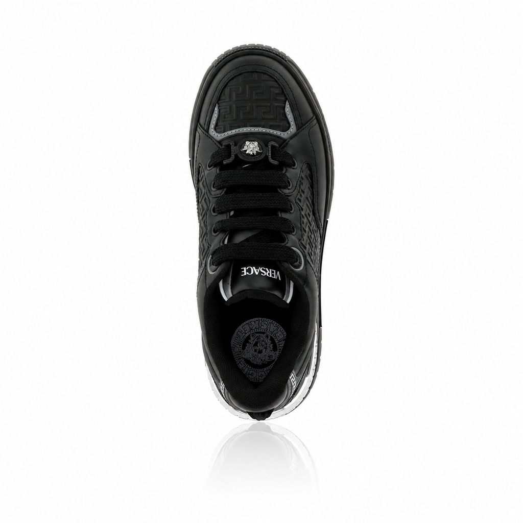 Versace Biggie Basket Leather Sneakers