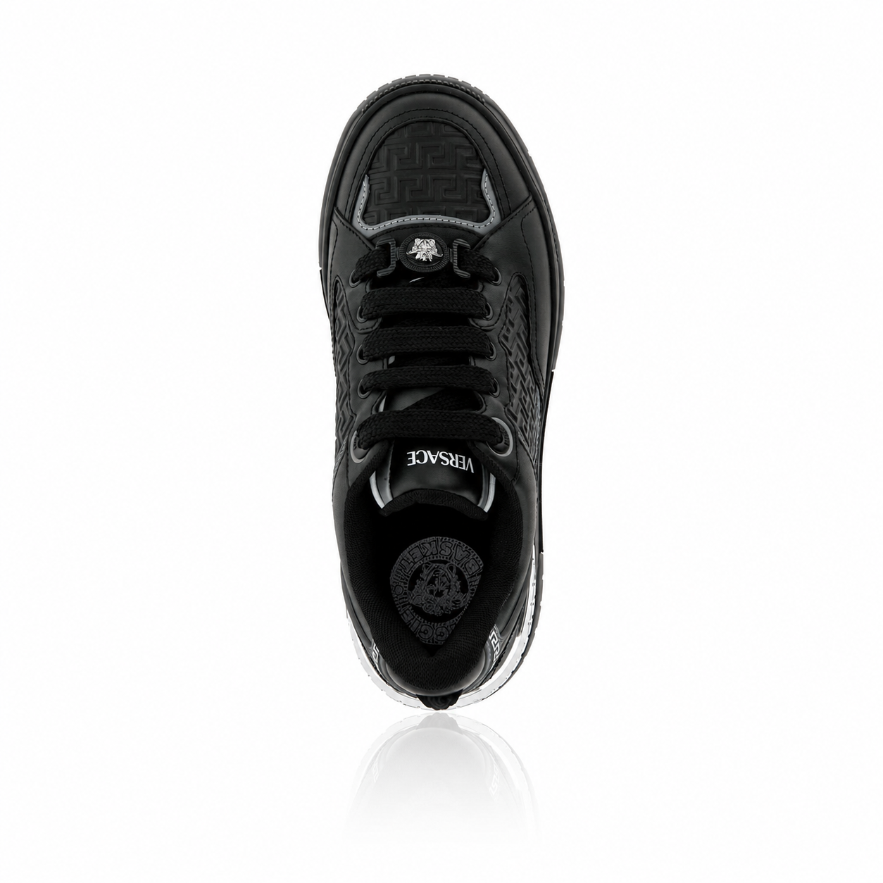 Versace Biggie Basket Leather Sneakers