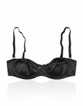 Dolce & Gabbana Black Satin Balconette Bra