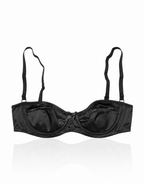 Dolce & Gabbana Black Satin Balconette Bra