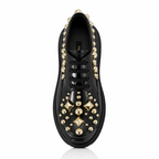 Dolce & Gabbana Black Leather Trekking Derby Shoes