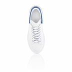 Alexander McQueen Blue Suede Tab Sneakers