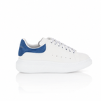 Alexander McQueen Blue Suede Tab Sneakers