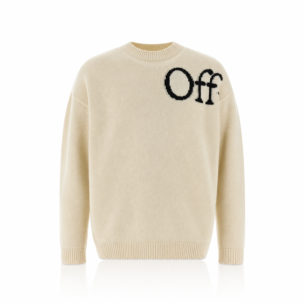 Off-White Bookish Knit Crewneck Jumper