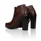 Max Mara Braiday Criss-Cross Heeled Leather Boots