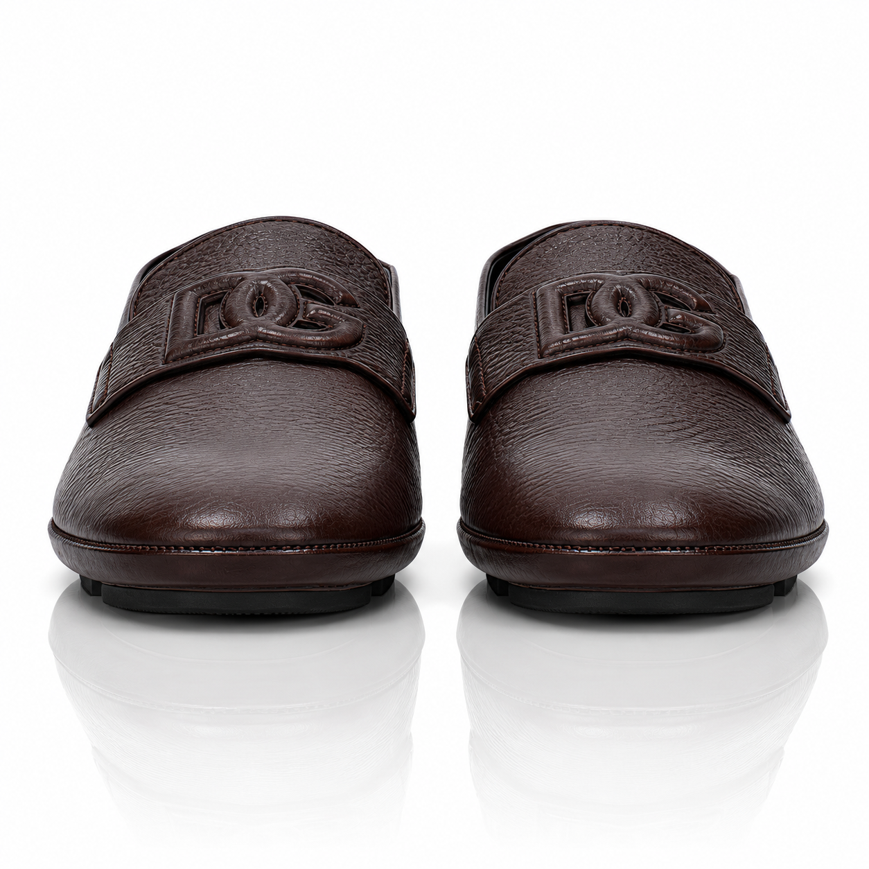 Dolce & Gabbana Brown Deerskin Driver Loafers
