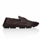 Dolce & Gabbana Brown Deerskin Driver Loafers
