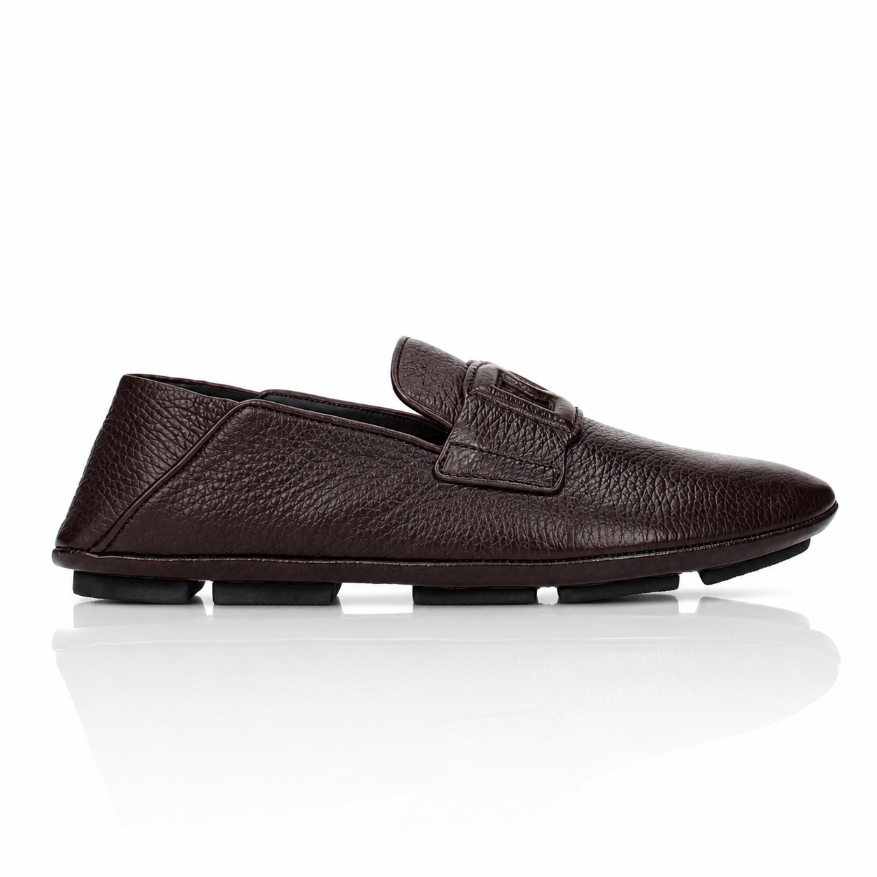Dolce & Gabbana Brown Deerskin Driver Loafers