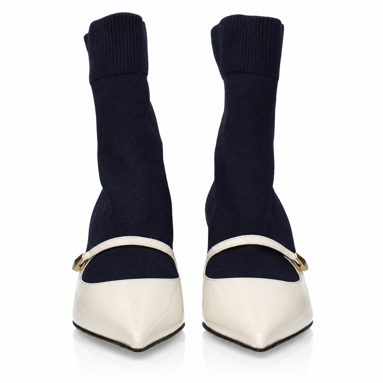 Jimmy Choo Carolyn Ankle Boot 60 Latte/Navy