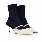 Jimmy Choo Carolyn Ankle Boot 60 Latte/Navy