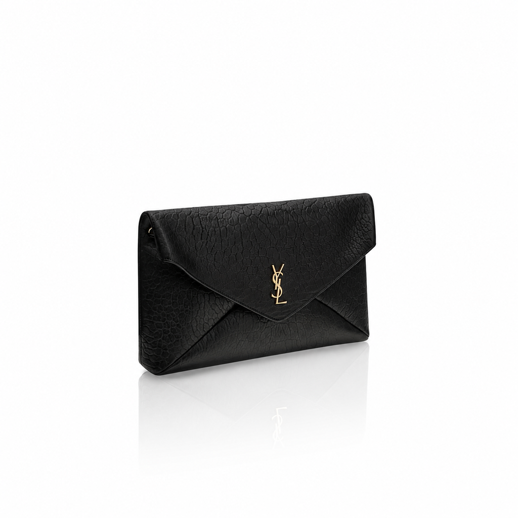 Borsa a Spalla Saint Laurent Nera in Pelle di Agnello Ovis Aries
