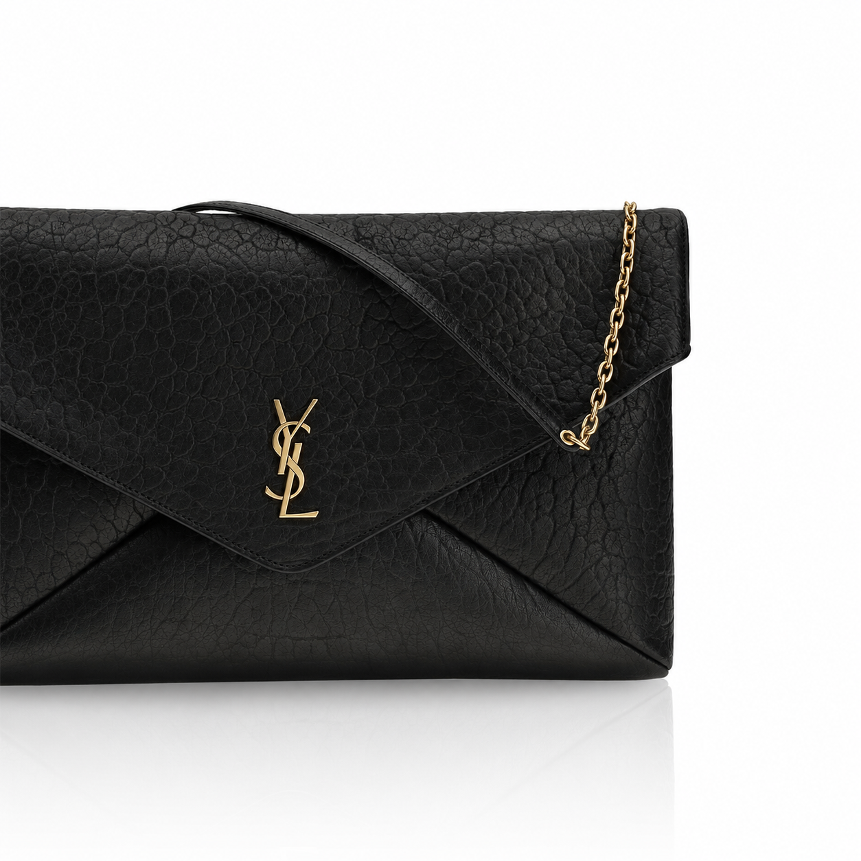 Borsa a Spalla Saint Laurent Nera in Pelle di Agnello Ovis Aries