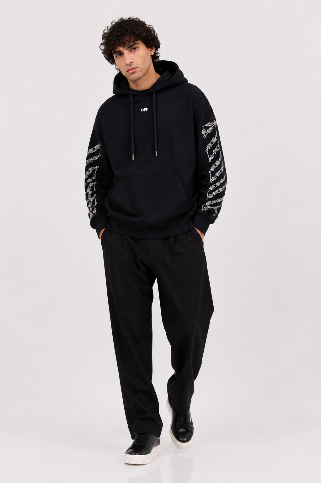 Off-White Chain Araldic Arrow Skate Hoodie