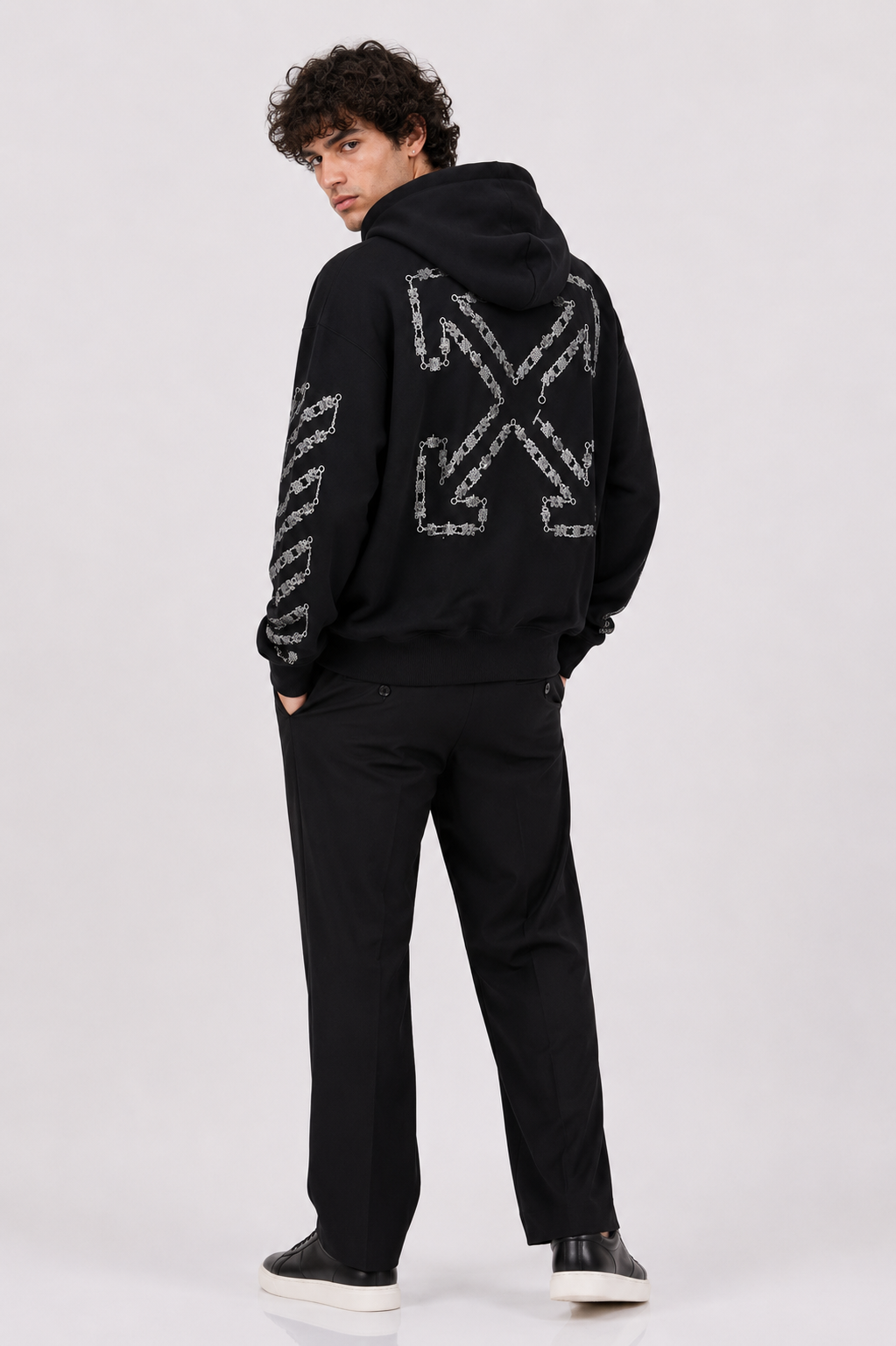 Off-White Chain Araldic Arrow Skate Hoodie