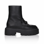 Stivaletti Jimmy Choo Bryer in pelle nera con cristalli