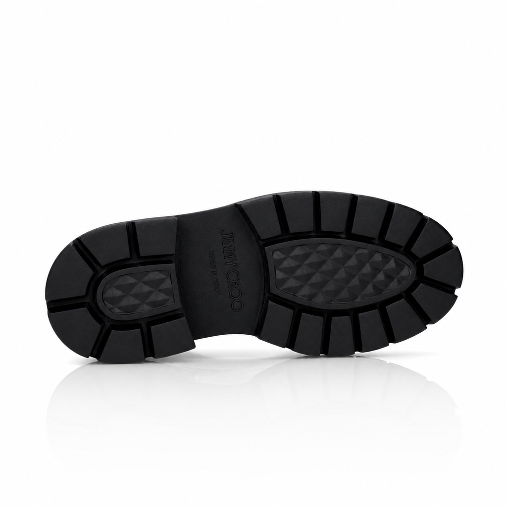Stivaletti Jimmy Choo Bryer in pelle nera con cristalli