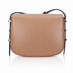 Jimmy Choo Varenne Dark Tan Leather Crossbody Bag