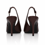 Versace Medusa Button Leather Slingback Pumps
