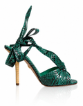 Dolce & Gabbana Keira Tropical Snake Strap Sandal
