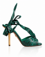 Dolce & Gabbana Keira Tropical Snake Strap Sandal