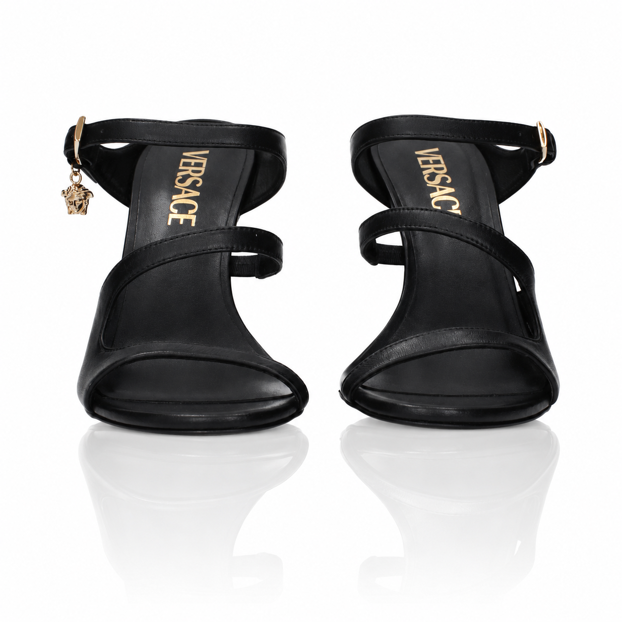 Versace Medusa Charm Stiletto Sandals