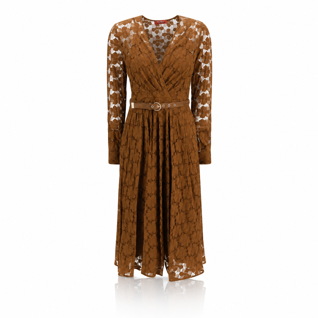 Abito casual Max Mara in poliammide marrone