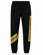 Dolce & Gabbana Gold Logo Tape Jogger Black