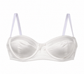 Dolce & Gabbana White Silk Balconette Bra
