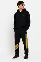 Dolce & Gabbana Gold Logo Tape Jogger Black