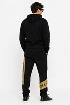 Dolce & Gabbana Gold Logo Tape Jogger Black