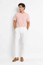 Saint Laurent Cassandre Cotton Rose Piqué T-Shirt