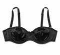 Dolce & Gabbana Black Satin Balconette Bra