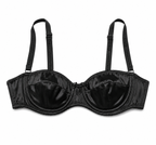 Dolce & Gabbana Black Satin Balconette Bra