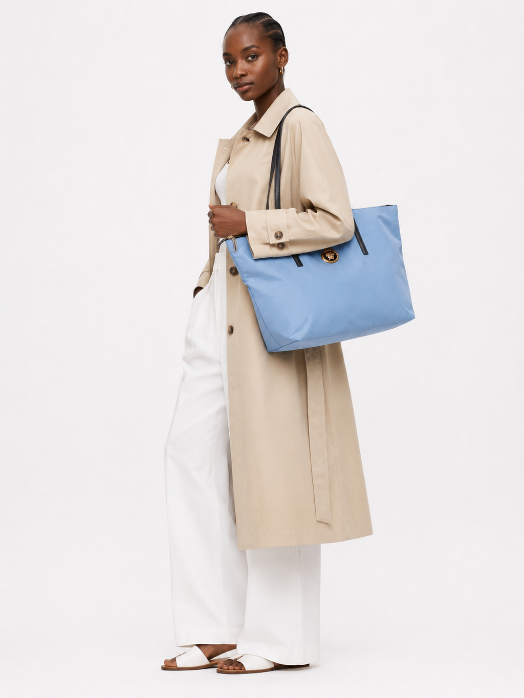 Versace Portuna Medusa Nylon Tote Bag