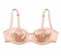 Dolce & Gabbana Satin Balconette Bra Nude Beige