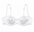 Dolce & Gabbana White Satin Balconette Bra