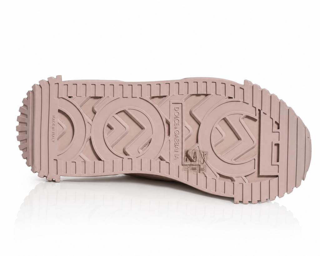 Dolce & Gabbana Pink Lace NS1 Sneakers