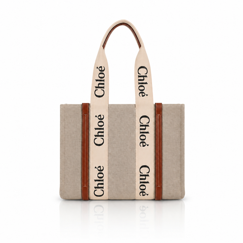 Chloé Beige Woody Tote Bag