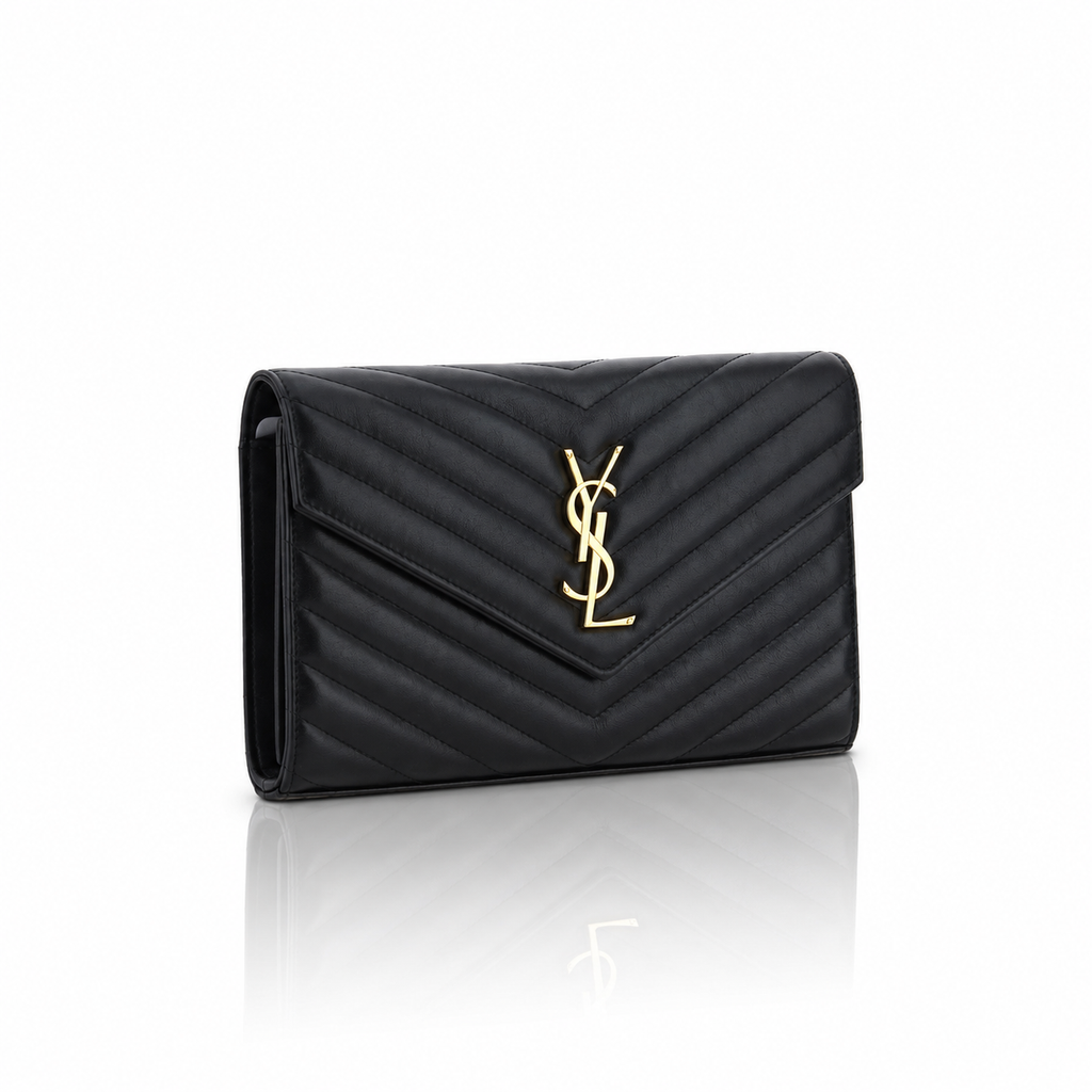 Saint Laurent Cassandre Envelope Leather Shoulder Bag