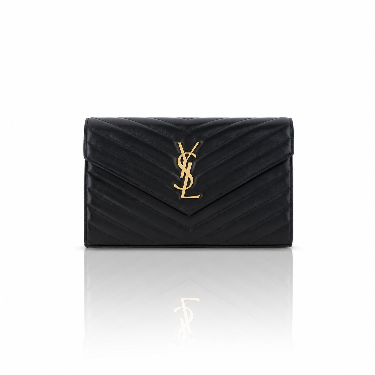 Saint Laurent Cassandre Envelope Leather Shoulder Bag