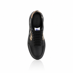 Burberry Check Terrace Black Leather Sneakers