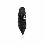 Ferragamo Cirry Woven Black Leather Mules