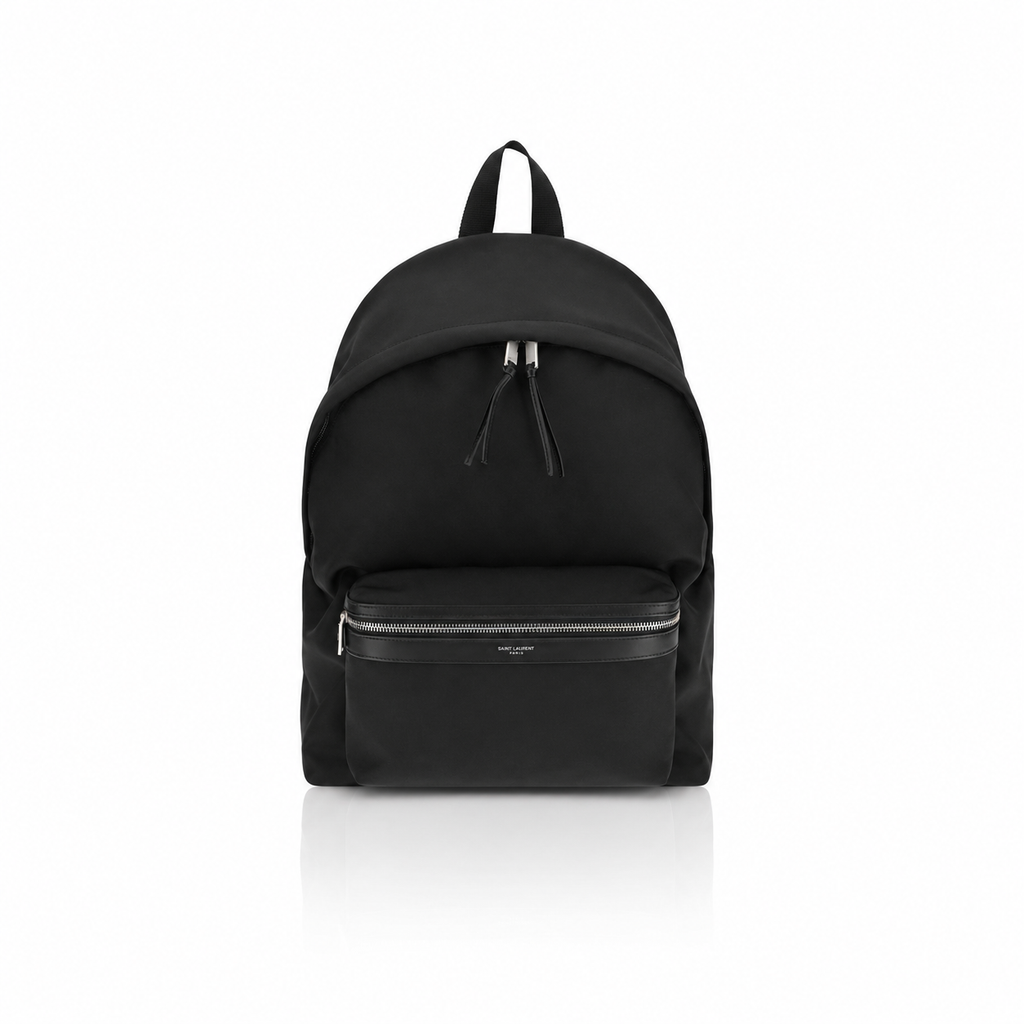 Saint Laurent City Backpack ECONYL® Black