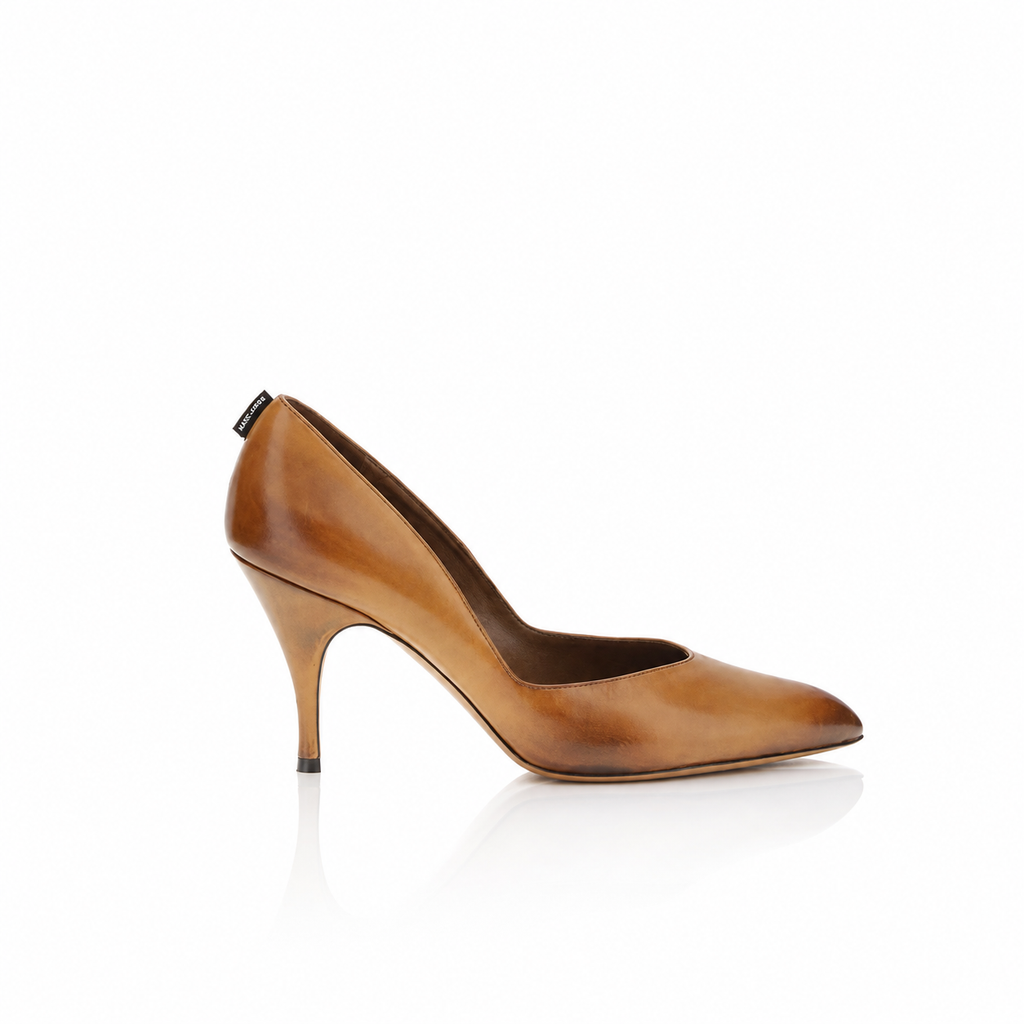 Miu Miu Cognac Leather Pumps