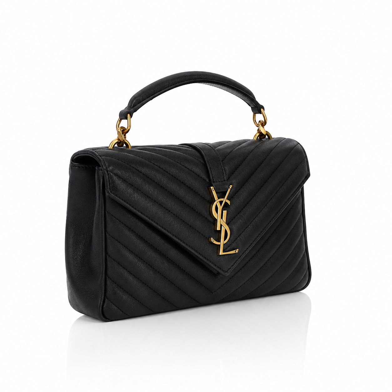 Saint Laurent Collège Quilted Shoulder Bag