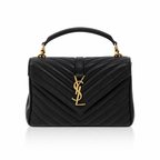 Saint Laurent Collège Quilted Shoulder Bag