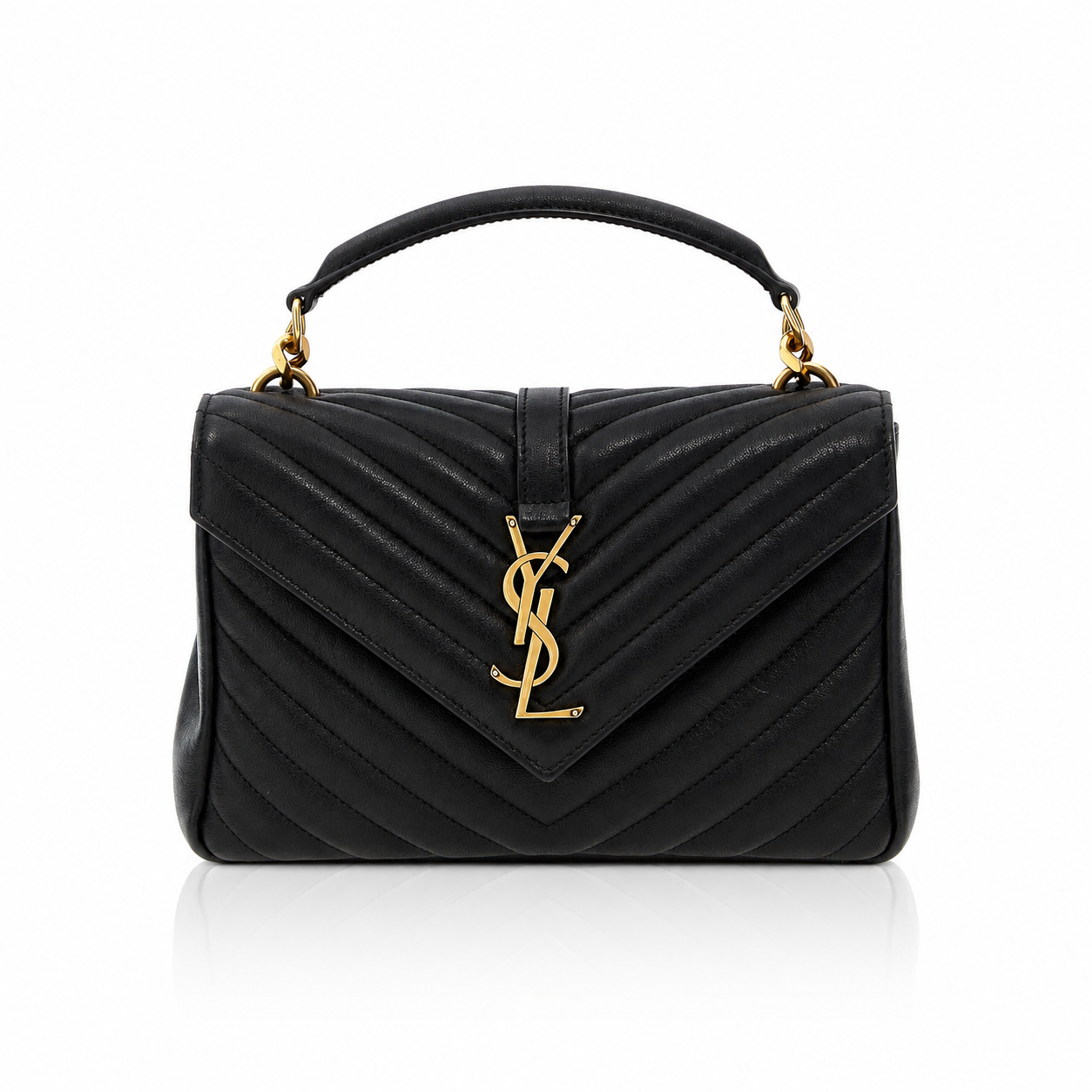 Saint Laurent Collège Quilted Shoulder Bag