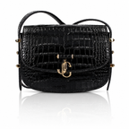 Jimmy Choo Crocodile Embossed Calfskin Bag