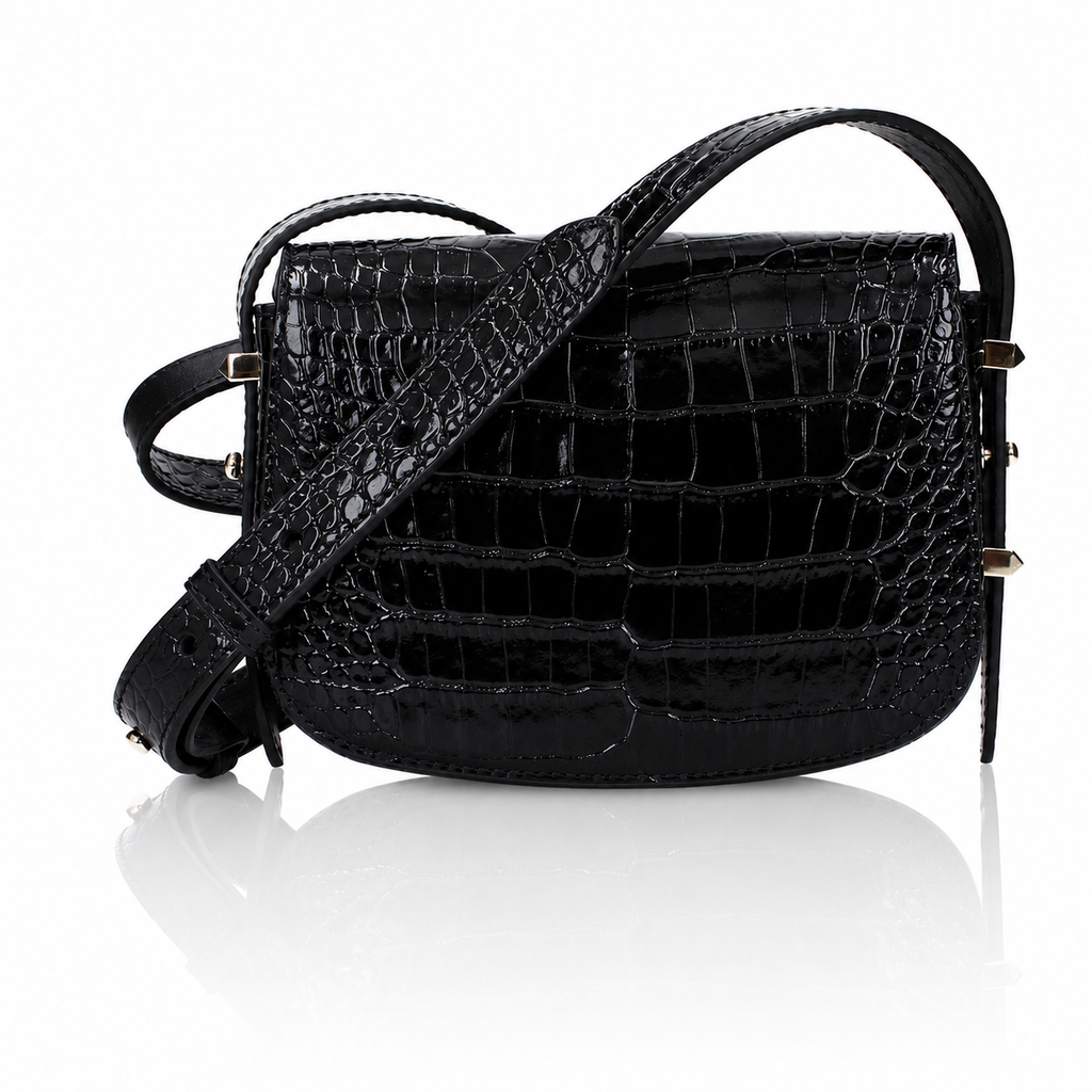 Jimmy Choo Crocodile Embossed Calfskin Bag