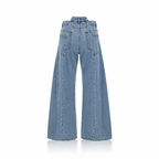 Maison Margiela Décortiqué Cut-Out Wide-Leg Jeans